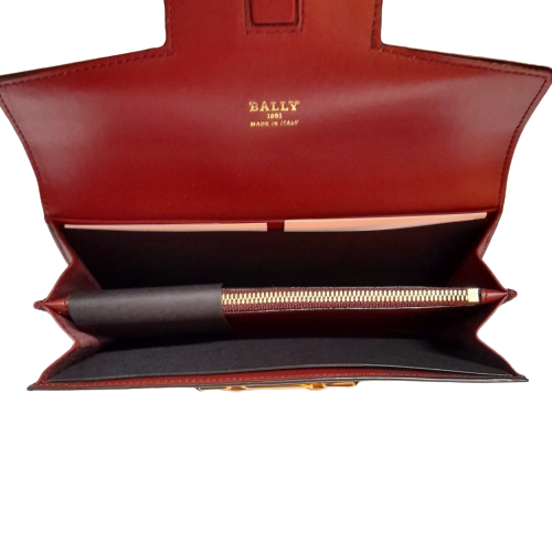 Bally Purse Vinney/276 Heritage Red With Dust Bag And Box