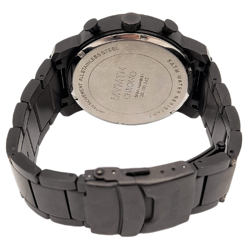 MVMT Gunmetal Men's Chronograph Date Black Stainless Steel Aviator Watch DMC01GU