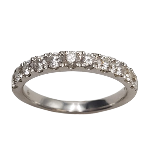 Ladies 18ct White Gold Diamond Eternity Ring TDW 0.66cts