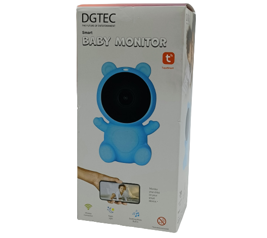 DGTEC Smart Baby Monitor Blue Bear Includes Charging Adaptor