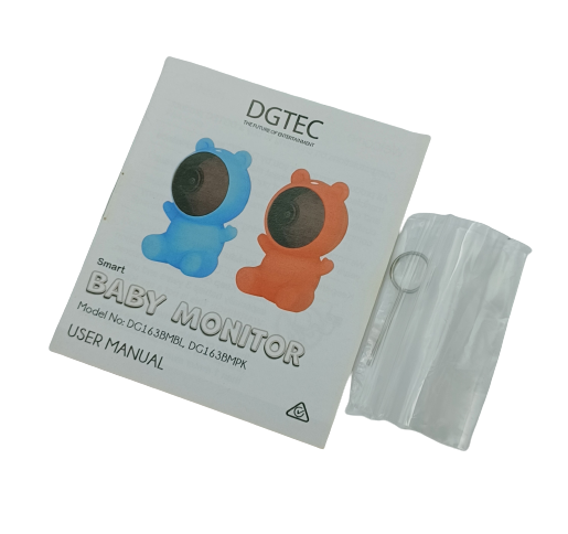 DGTEC Smart Baby Monitor Blue Bear Includes Charging Adaptor