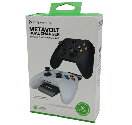 PDP Gaming Metavolt Dual Charger Designed For XBOX X/S & XBOX One Includes Accessories
