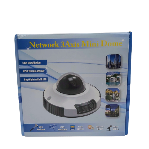 (CTOWN TXR7027) Onvif Security Network 3Axis Mini Dome In Box