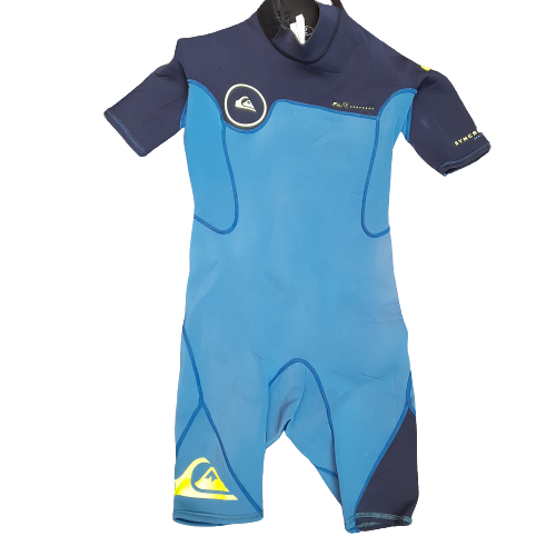 Quick Silver Childs Size 12 Wetsuit Blue