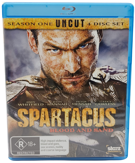 Spartacus "Blood and Sand"  Season One UNCUT 4 Disc Set - Blu-ray