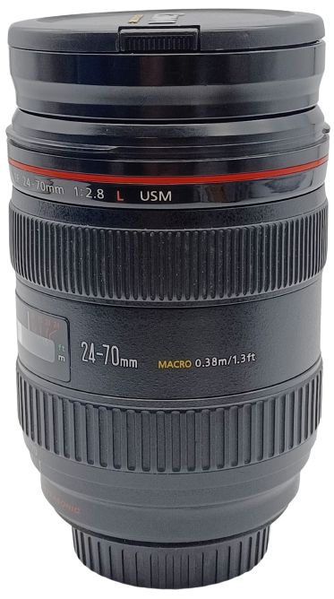 Canon Ultrasonic Zoom Lens EF 24-70mm Macro 0.38m/1.3ft Camera Lens Includes Dust Cover And Attachment