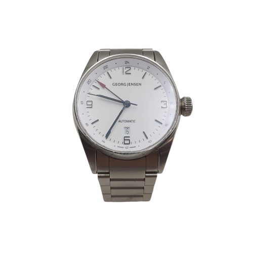 Georg Jensen Men's Automatic Silver Watch 396