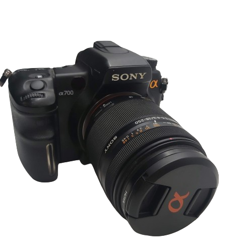 Sony Alpha DSLR-A700 Black Camera With Lens