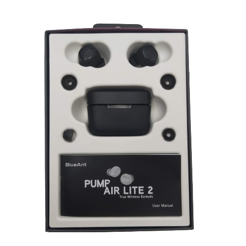 Blueant Pump Air Lite 2 TWS In-Ear Headphones Slate Black In Box