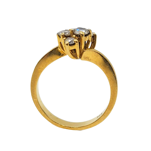 18ct Yellow Gold Diamond Dress Ring