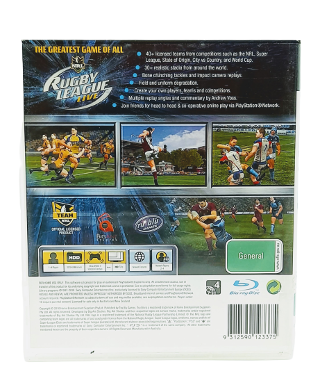 Rugby League Live - PS3