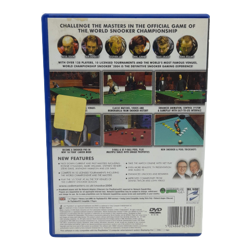 World Championship: Snooker 2004 - PS2 + Net Play