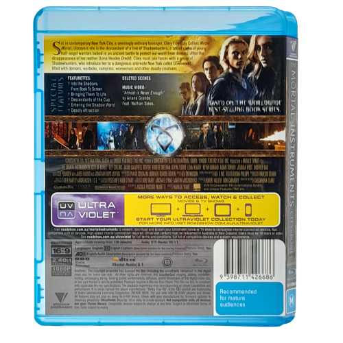 The Mortal Instruments: City Of Bones - Blu-ray