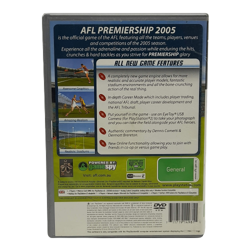 AFL Premiership 2005 - PS2 + Net Play