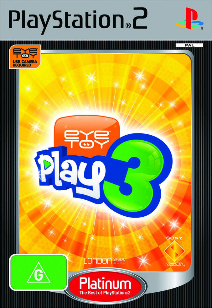 Eye Toy: Play 3 - PS2 + Platinum