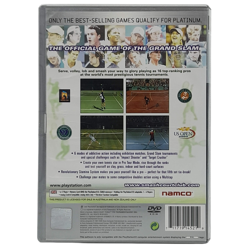 Smash Court Tennis: Pro Tournament 2 - PS2 + Platinum