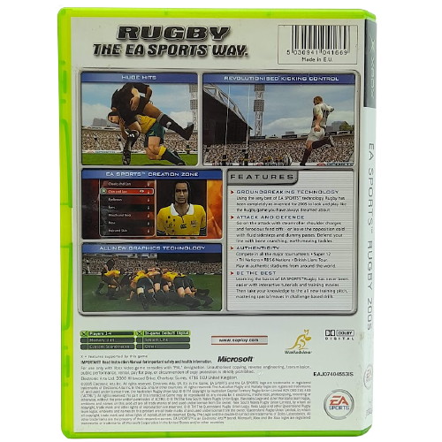 EA Sports Rugby 2005 - Xbox Original