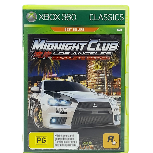 Midnight Club Los Angeles- Xbox 360 Classics