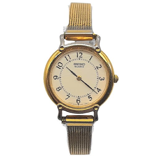 Seiko 1N00-0410 Gold Thin Band Watch