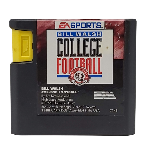 EA Sports Bill Walsh College Football Sega Game