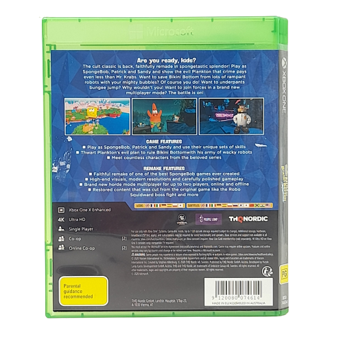SpongeBob SquarePants: Battle for Bikini Bottom: Rehydrated - Xbox One