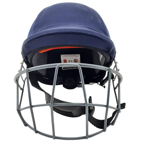 Gray Nicolls Cricket Helmet Blue - with Chin Strap
