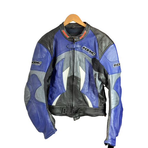 KBC Black and Blue Racing Jacket Size 56