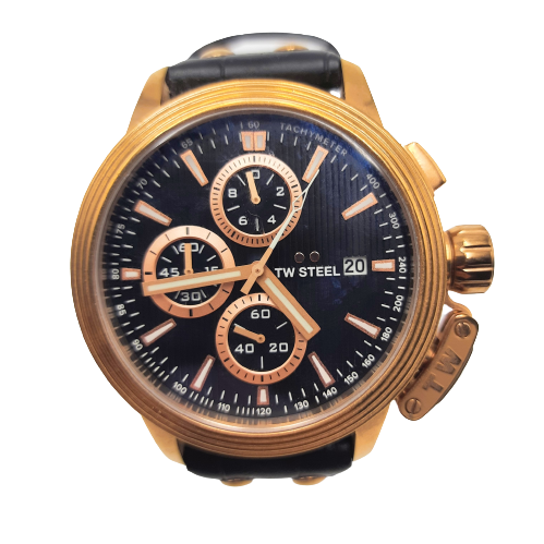 TW Steel Gold and Black CE7011 Analogue Watch