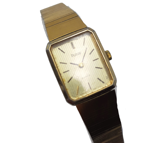 Pulsar Vintage Gold Coloured Quartz Watch
