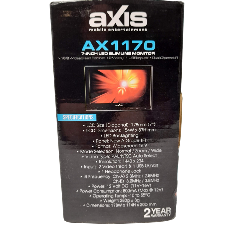 Axis AX1170 7-inch LED Slimline Monitor