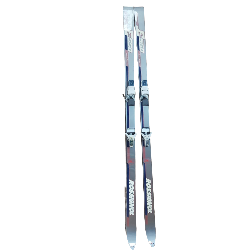 Rossignol Skis E550 Silver with Ski Poles