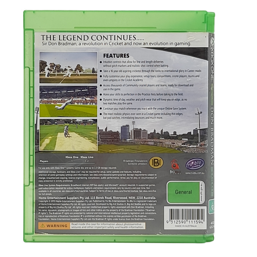 Don Bradman Cricket - Xbox One