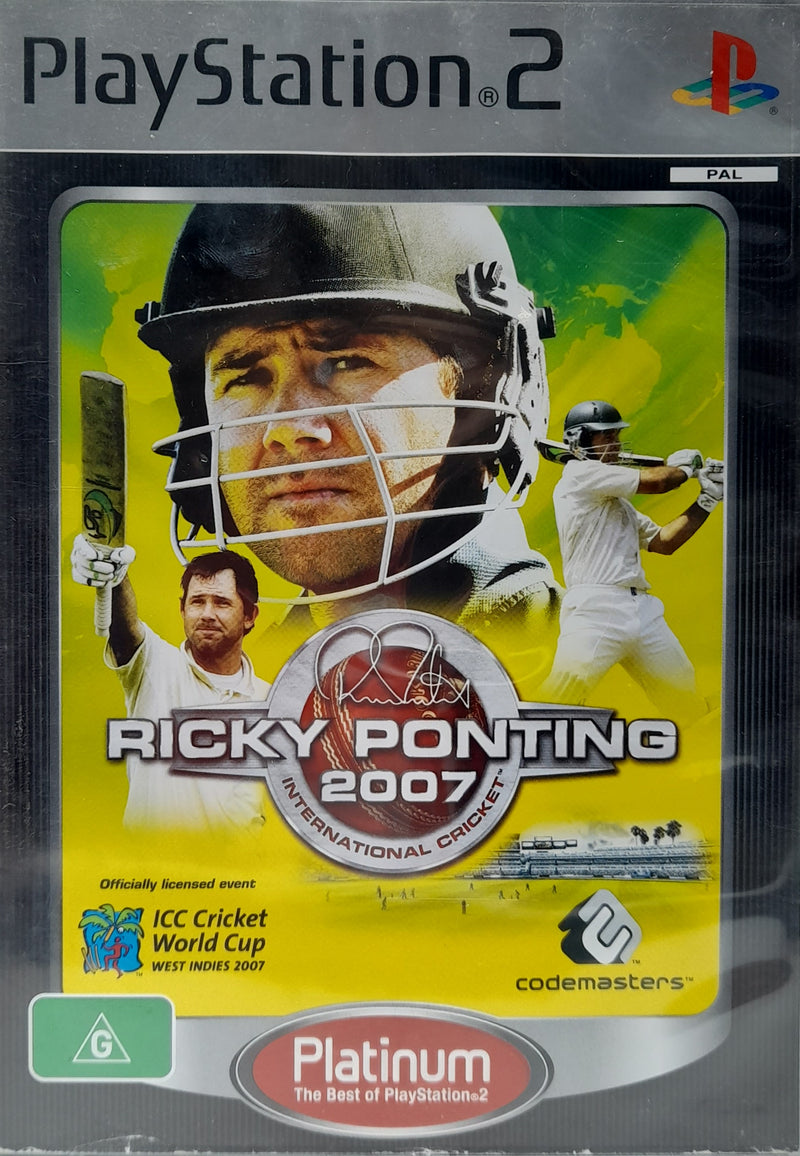 Ricky Pointing International Cricket 2007 - PS2 + Platinum