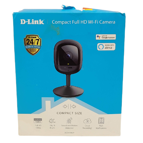 D-Link Compact Full HD Wi-fi Camera In Box - Black