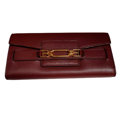 Bally Purse Vinney/276 Heritage Red With Dust Bag And Box