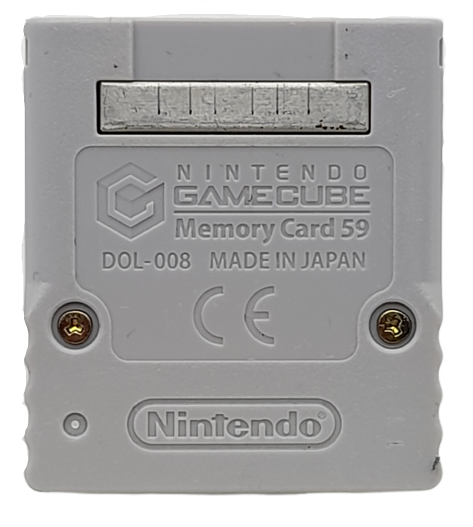 Nintendo Game Cube 4MB Memory Card 59 (DOL-008) in Grey