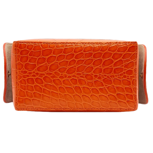 Wandler Yara Orange Mini Box Handbag With Removable Chain