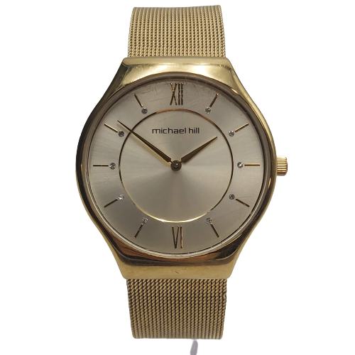 Ladies Michael hill Round Gold Face Analogue Watch