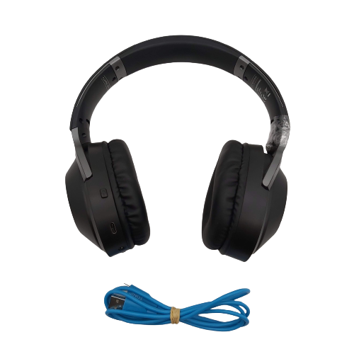 Sonic B Black Classic Edition Bluetooth Headphones with Charging Cable SBBTH1