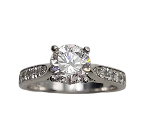 Ladies 18ct White Gold Diamond Engagement Ring