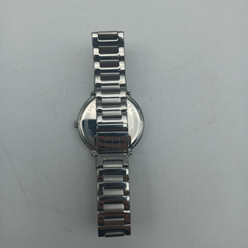 Ladies Tommy Hilfiger Silver Watch In Box NOT TICKING