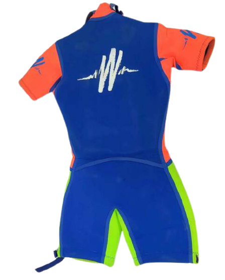 Wavelength Wet Suit Turbo Ski 35KG over Orange and Blue