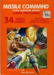 Atari 2600 Video Game Cartridge Missile Command